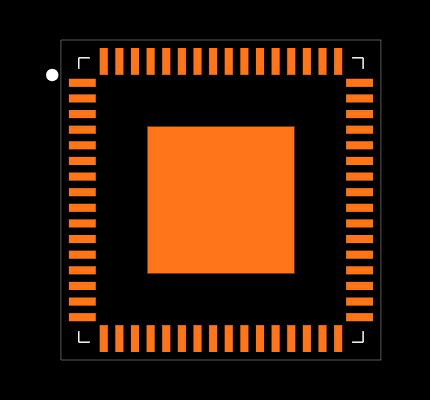 USB2517I-JZX-TR Footprint