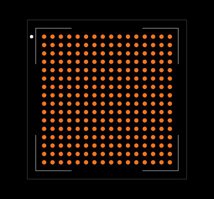 VSC8575XKS-14 Footprint