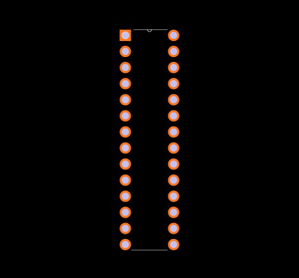 ATMEGA8-16PI Footprint