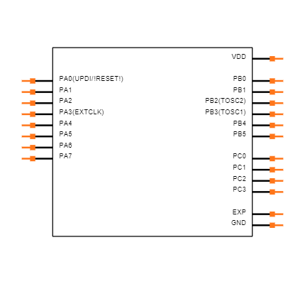ATTINY1626-MU Symbol