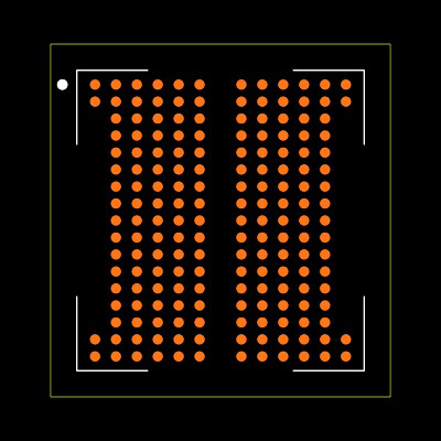 MT52L1G32D4PG-107 WT:B Footprint