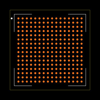 AGL1000V2-FGG256 Footprint