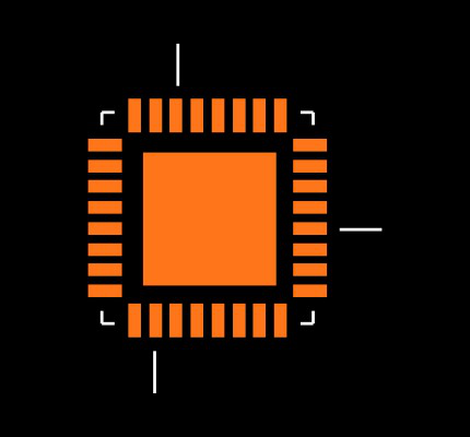 MAX3629CTJ+ Footprint