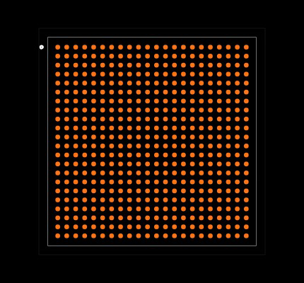 A3P1000-FG484 Footprint