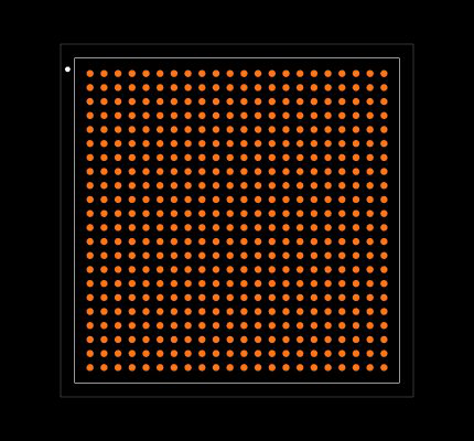M2S010-FGG484I Footprint