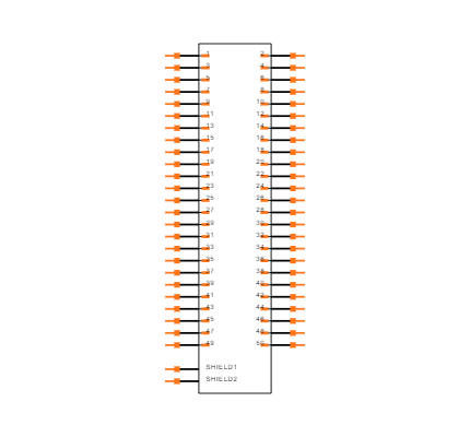 501190-5017 footprint & symbol by Molex | SnapMagic Search