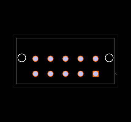 76829-0010 Footprint
