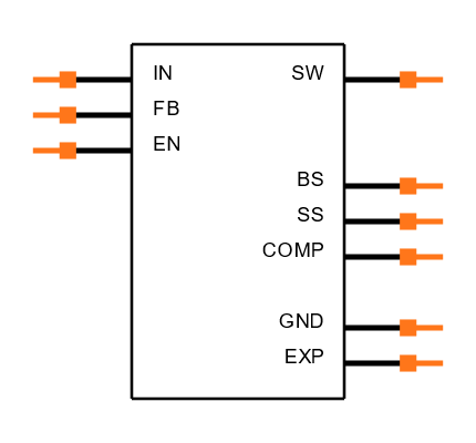 MP2307DN-LF Symbol