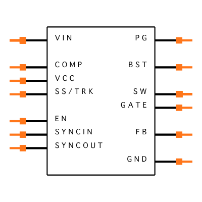 MP38876DL-LF-Z Symbol