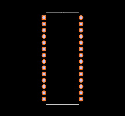 M27C256B15F1 Footprint