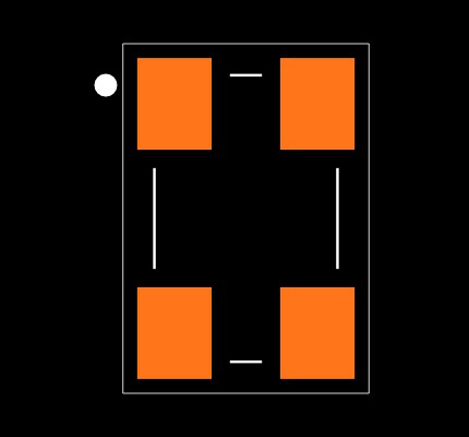 XNCLH24M576THJA1P0 Footprint
