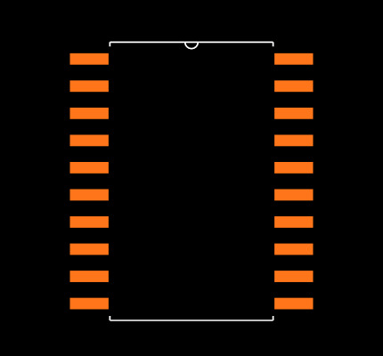 74HC245D Footprint