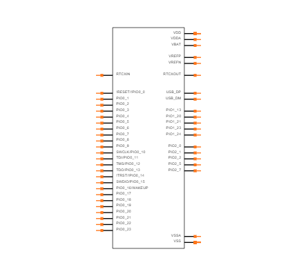 LPC11U68JBD48E Symbol