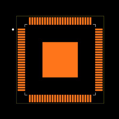 LPC2387FBD100K Footprint