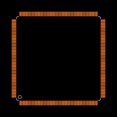 LPC4088FBD208,551 Footprint