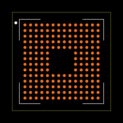 LPC54S018J4MET180E Footprint