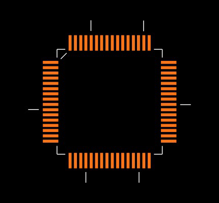 MC56F8037VLHR Footprint