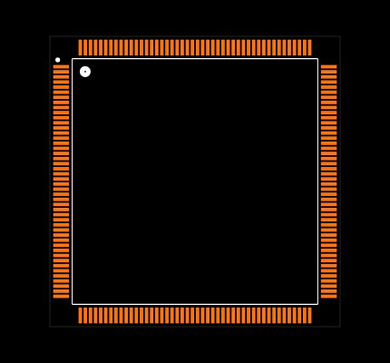 MC68040FE25A Footprint
