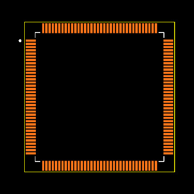 MC68332ACAG25 Footprint