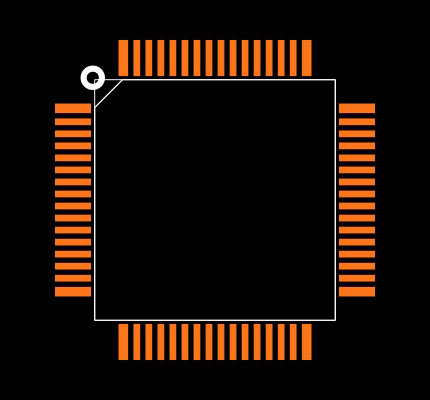 MK22FN1M0VLH12 Footprint