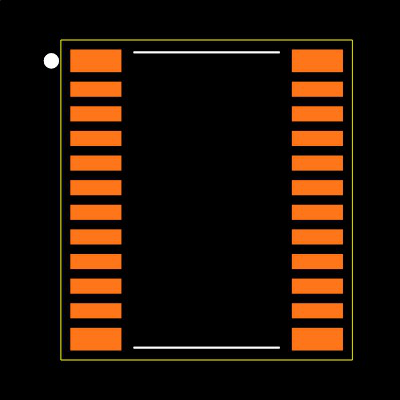 PCA9575PW1 Footprint