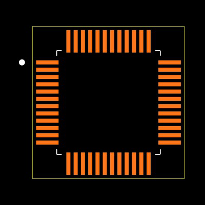 LPC1549JBD48QL Footprint