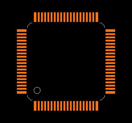 LPC1751FBD80,551 Footprint