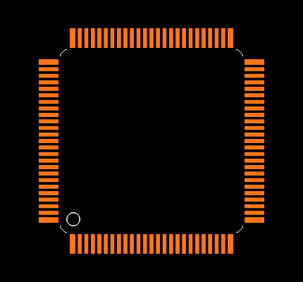 LPC1765FBD100,551 Footprint