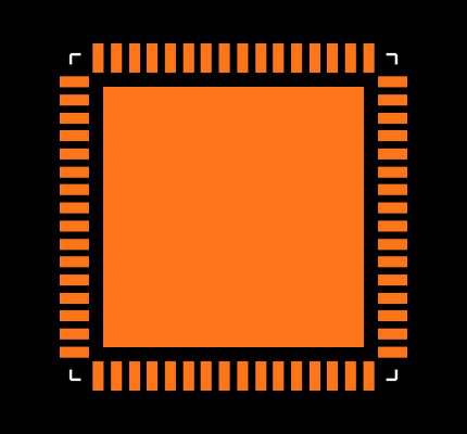 LPC2138FHN64,557 Footprint