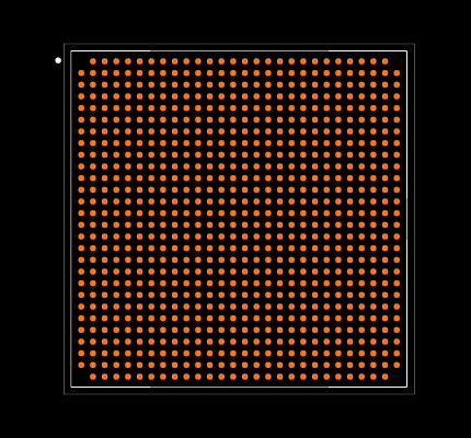 LS1046ASE8T1A Footprint