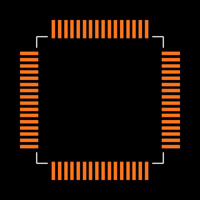 MC9S08DV48AMLH Footprint