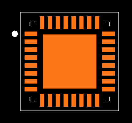 PCA8561BHN/AY Footprint