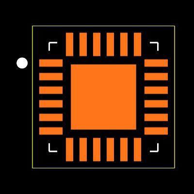 PCA9555BS,118 Footprint