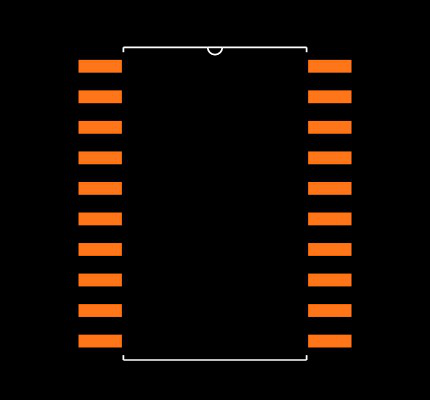 74HC244D,653 Footprint