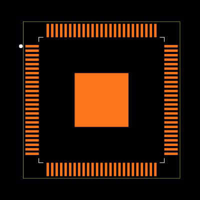 MCXN546VKLT Footprint