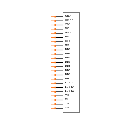 NHD-1.8-128160EF-CTXI#-T Symbol