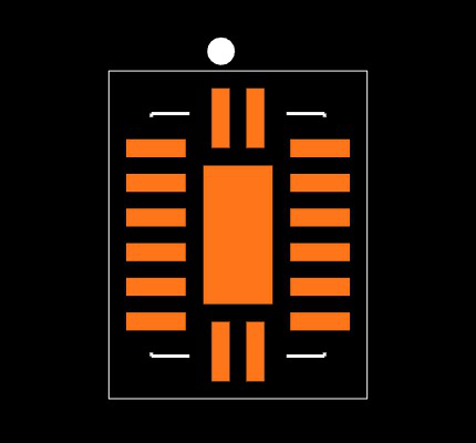 74HC123BQ,115 Footprint