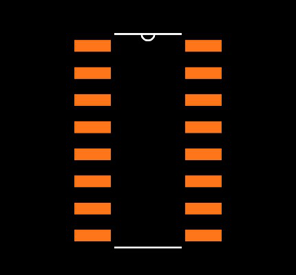 74HC139D,652 Footprint