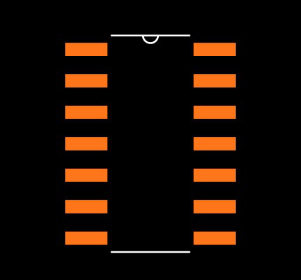 74HC27D,653 Footprint