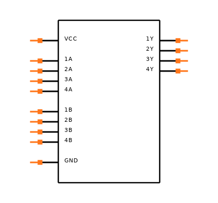 74LV08D,118 Symbol