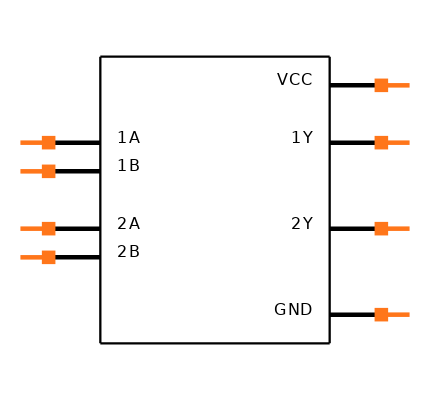 74LVC2G08GT,115 Symbol