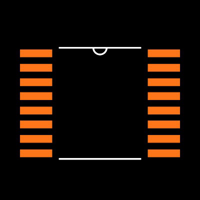 74HC4051PW,118 Footprint