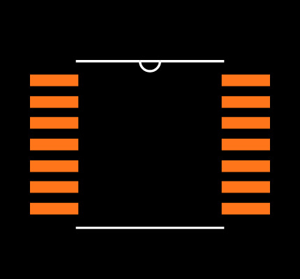 74LVC14APW-Q100J Footprint