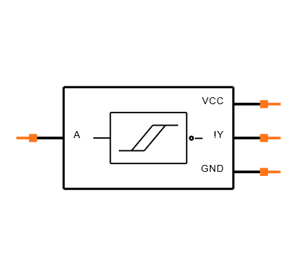 74LVC1G14GW,125 Symbol