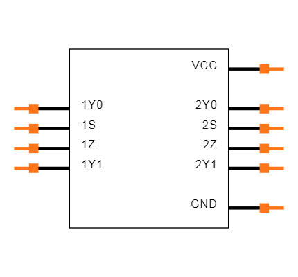 74LVC2G3157DPJ Symbol