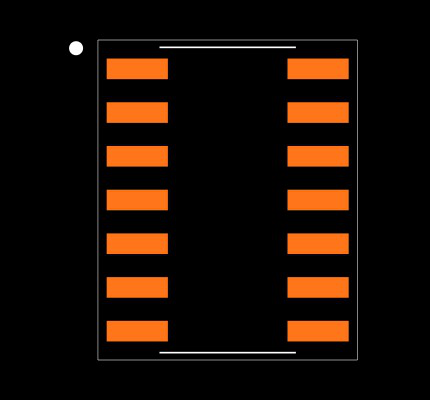 74HC00D,652 Footprint