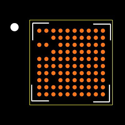 NRF52840-CKAA-F-R7 Footprint