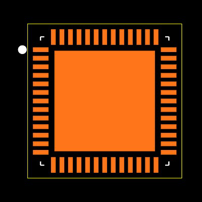 NRF54L15-QGAA-R Footprint