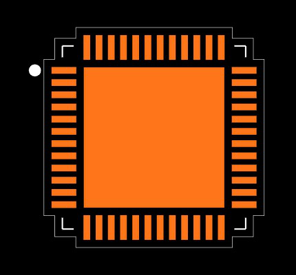 nRF52811-QFAA-R Footprint
