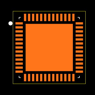 nRF54L05-QGAA-R Footprint